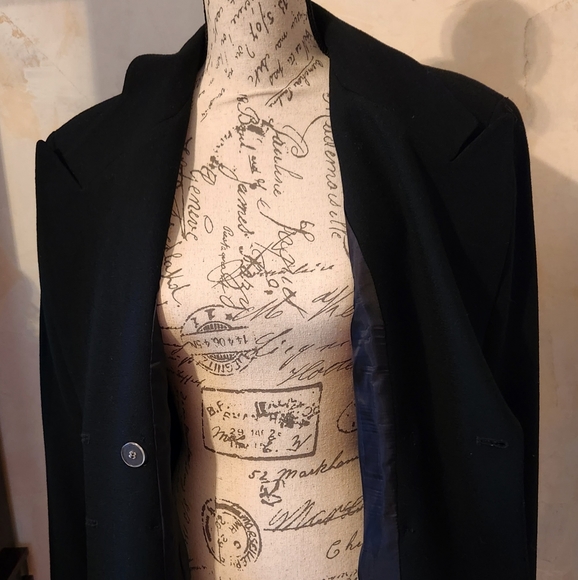 Vintage Authentic Christian Dior Women's Black Wool Blazer Size 14 - Picture 6 of 10